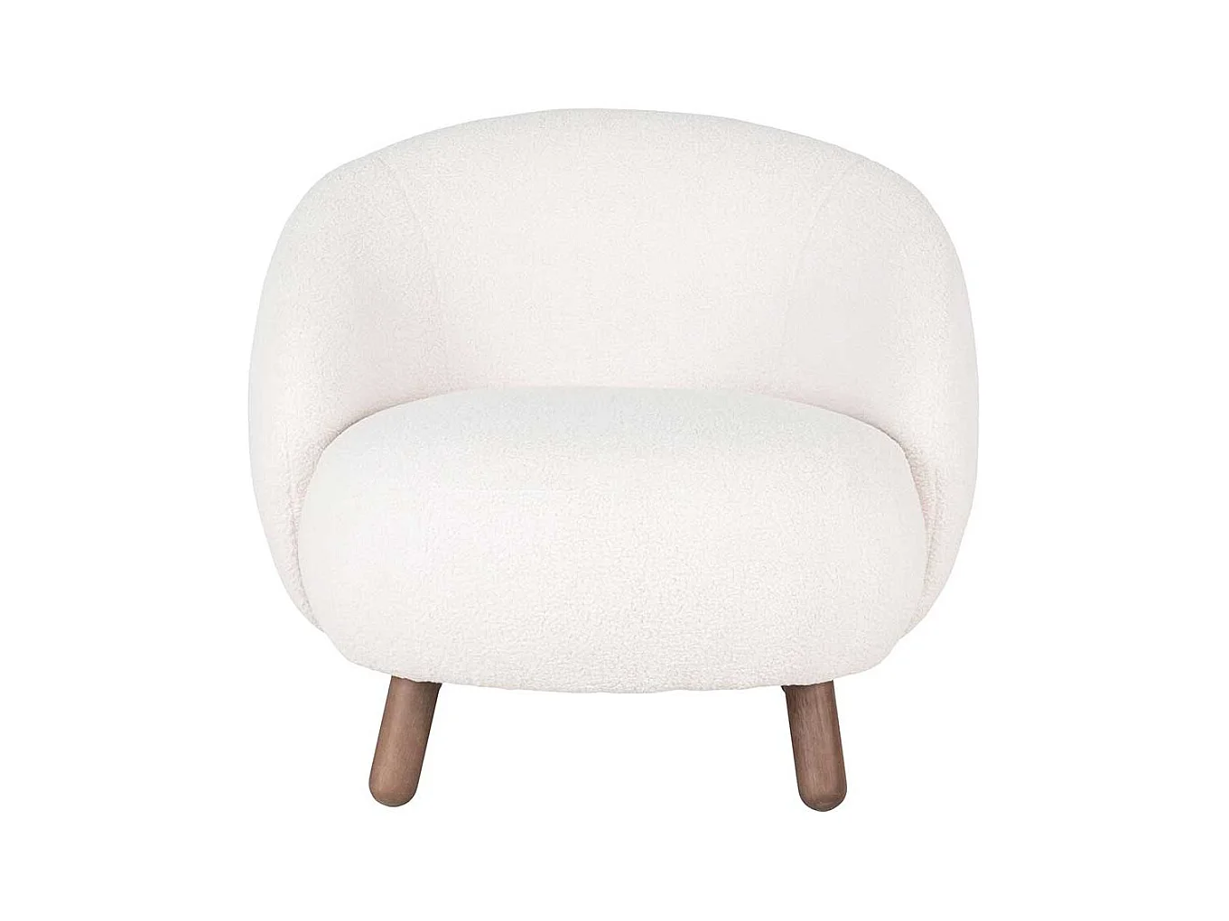 Lounge Sessel in Offwhite Skandi Design