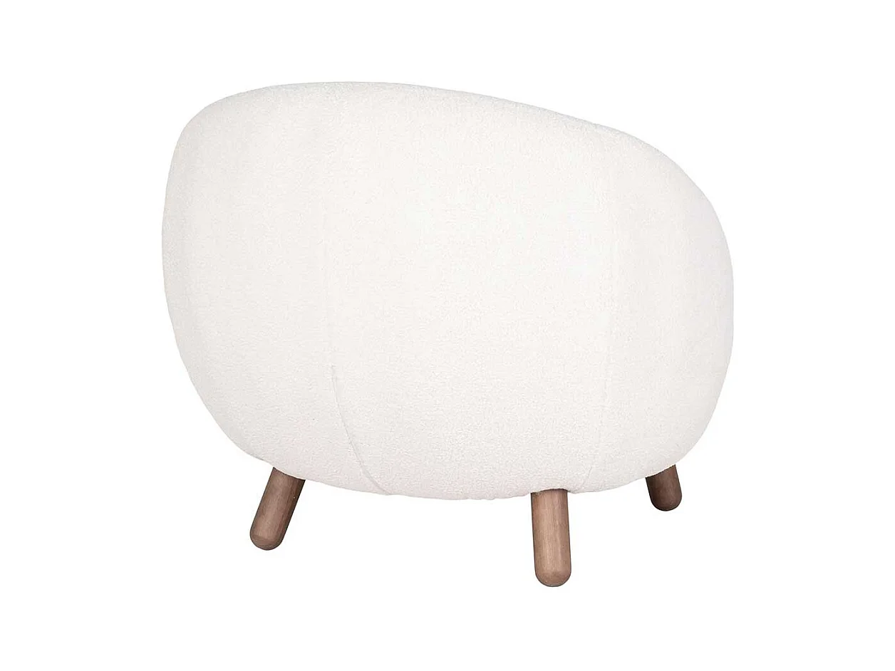Lounge Sessel in Offwhite Skandi Design