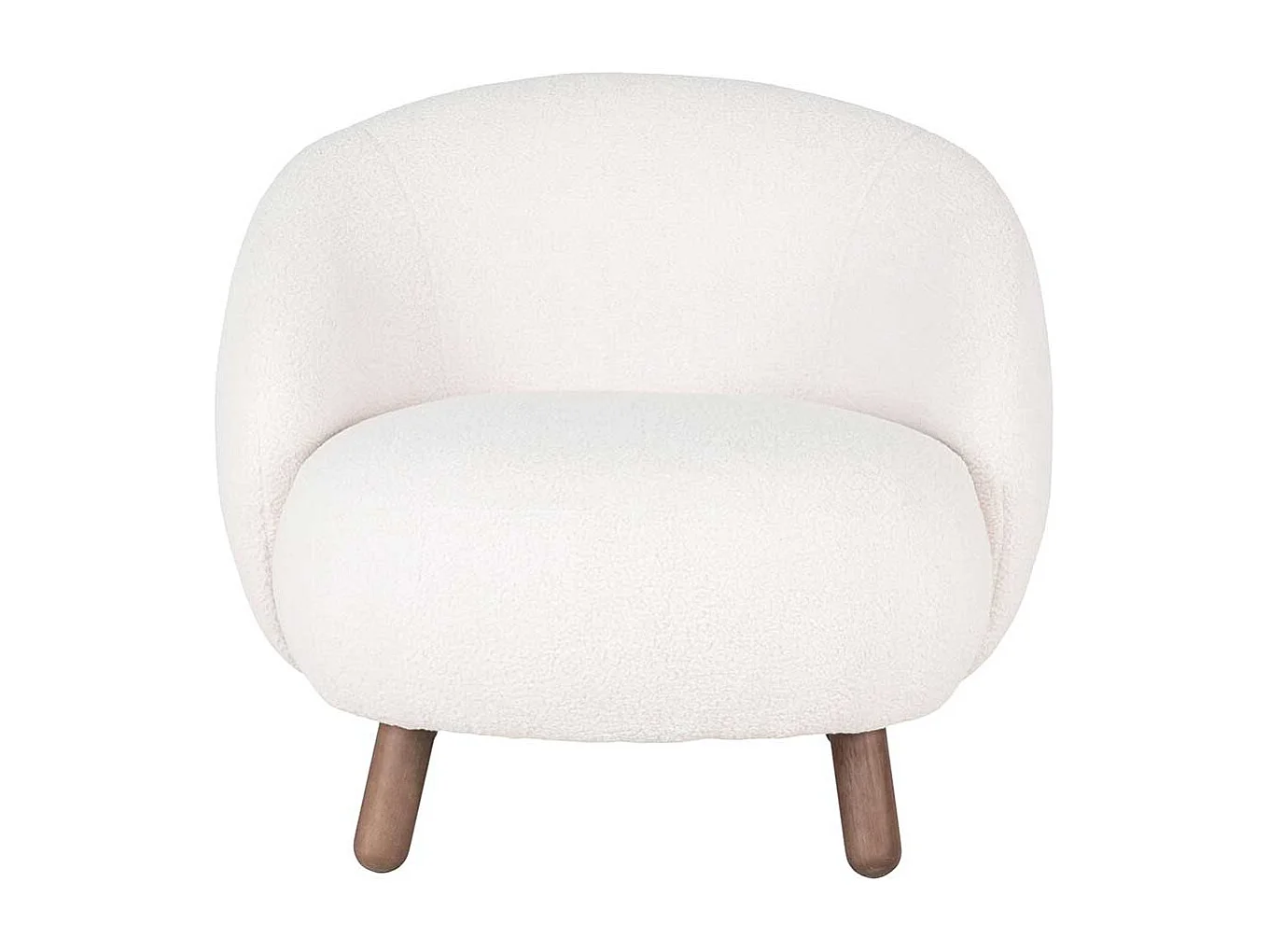 Lounge Sessel in Offwhite Skandi Design