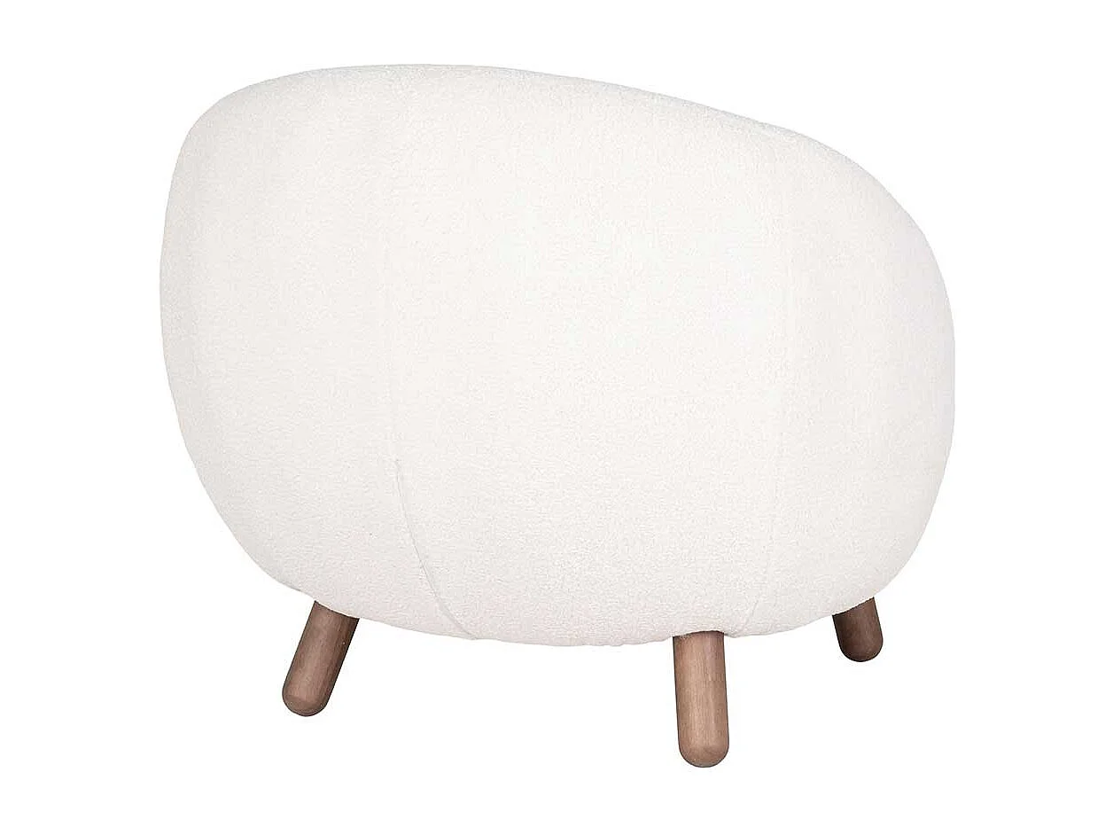 Lounge Sessel in Offwhite Skandi Design