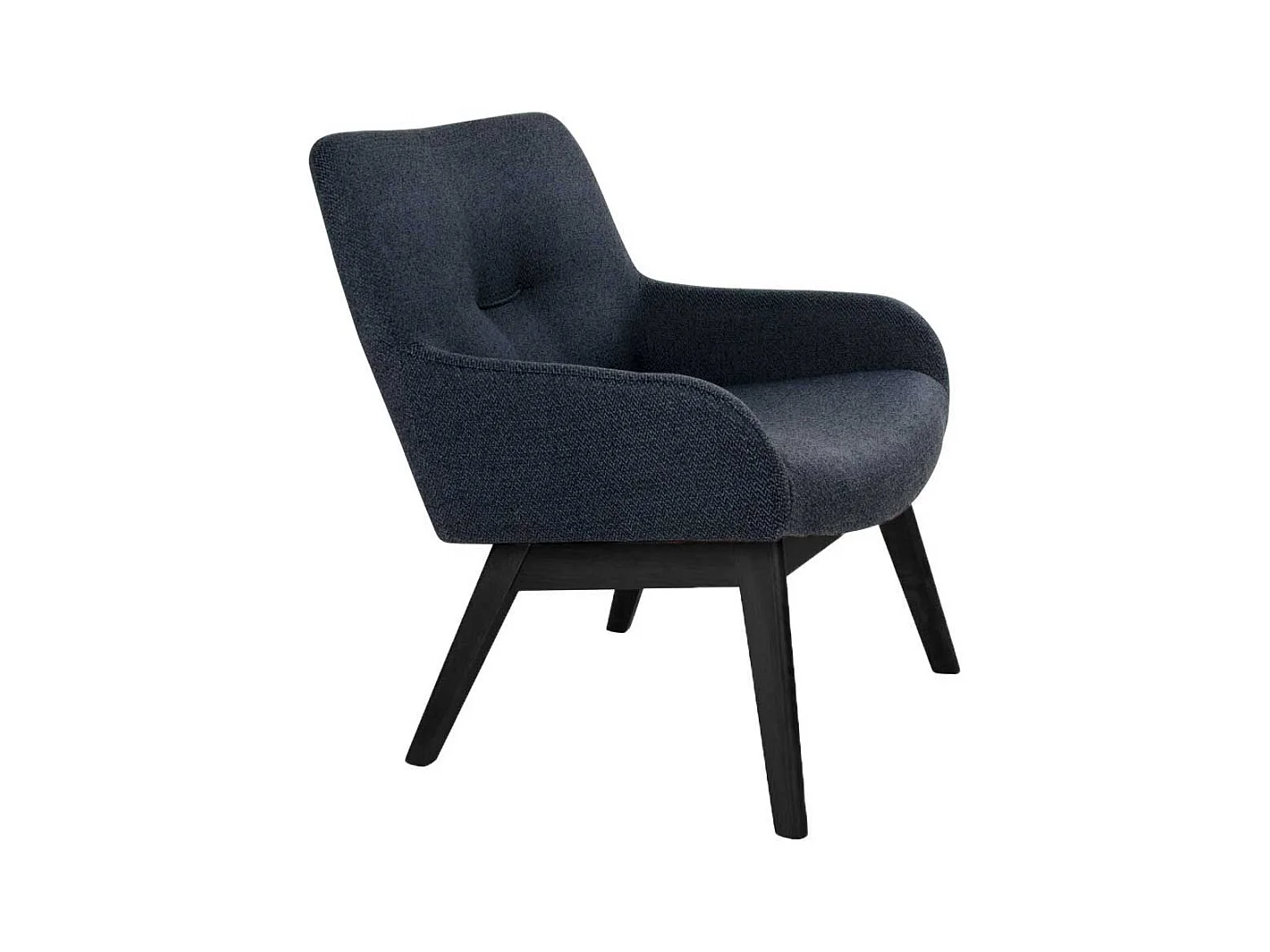 Armlehnensessel in Dunkelgrau Retro Design