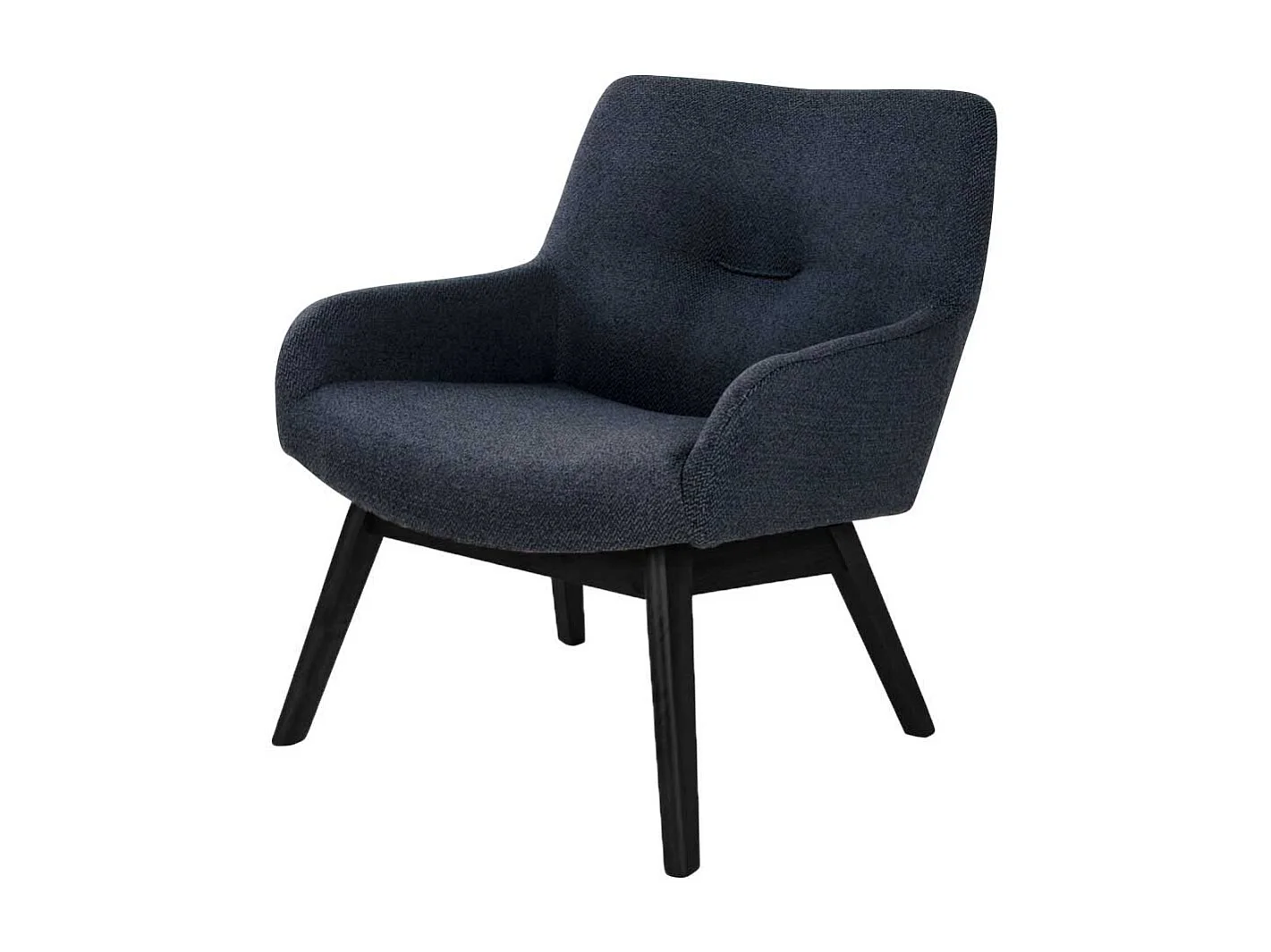 Armlehnensessel in Dunkelgrau Retro Design