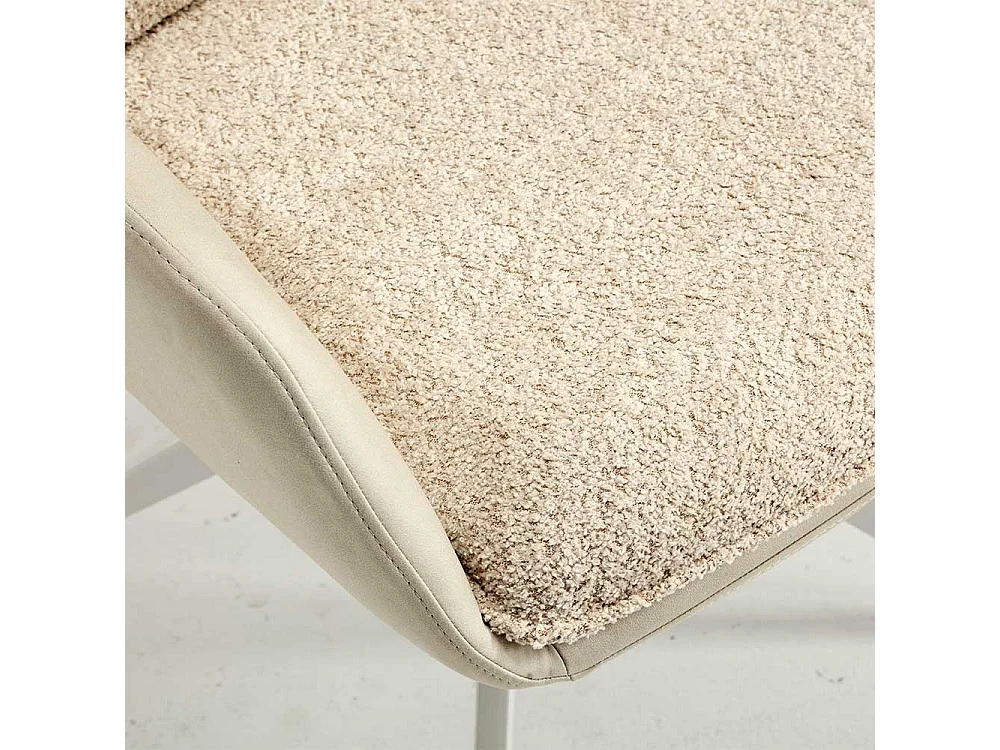 Esszimmer Armlehnenstuhl Set in Cremefarben Weiß (2er Set)