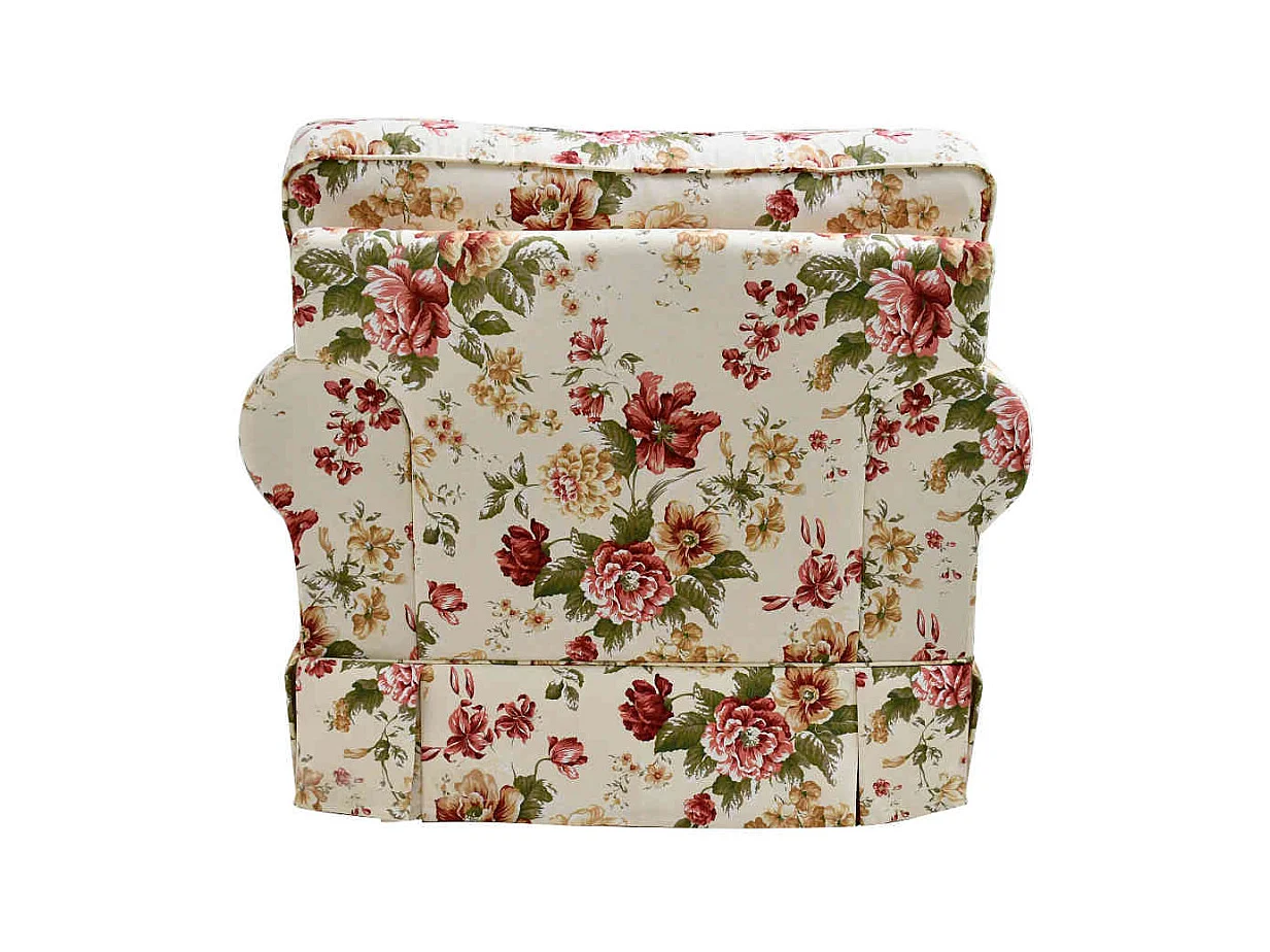 Wohnzimmer Sessel im Landhausstil Blumen Motiv