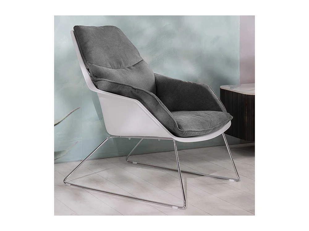 Kunststoff Schalen Sessel im Retrostil Schaumstoffpolsterung (2er Set)