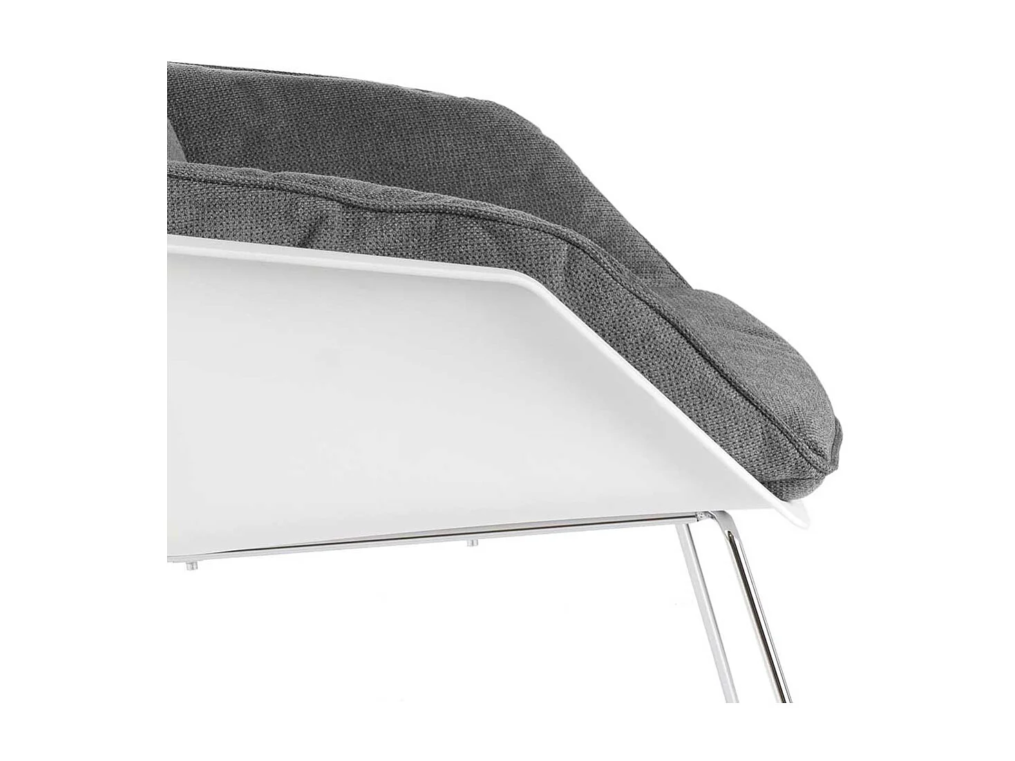 Kunststoff Schalen Sessel im Retrostil Schaumstoffpolsterung (2er Set)