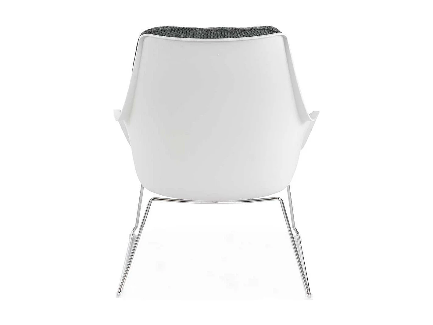 Kunststoff Schalen Sessel im Retrostil Schaumstoffpolsterung (2er Set)