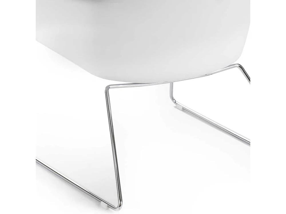 Kunststoff Schalen Sessel im Retrostil Schaumstoffpolsterung (2er Set)