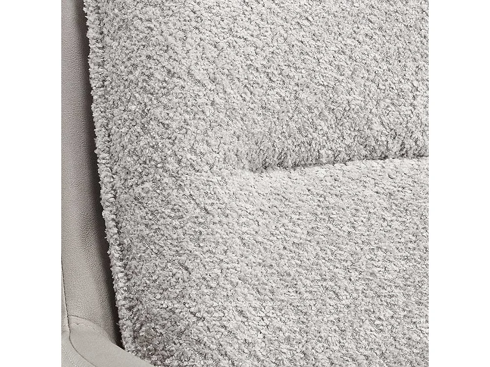 Polsterstuhl Set Esszimmer in Grau und Schwarz Spider Gestell aus Metall (2er Set)