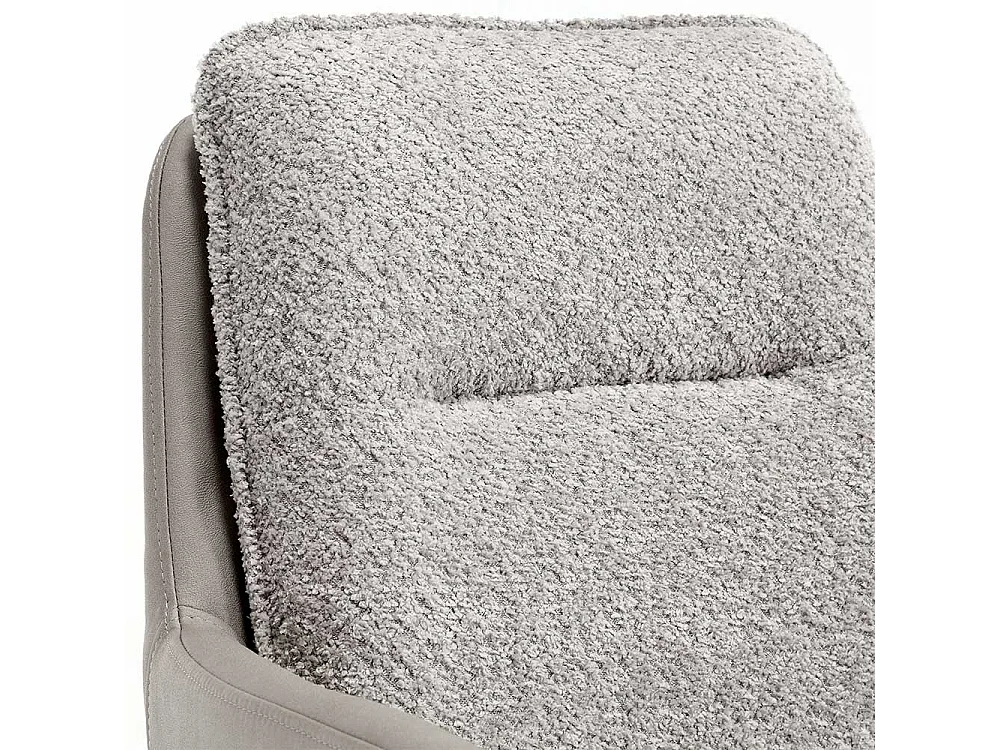 Polsterstuhl Set Esszimmer in Grau und Schwarz Spider Gestell aus Metall (2er Set)