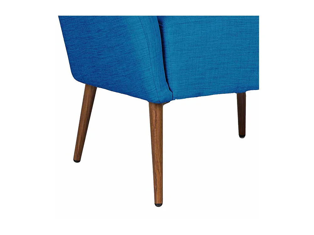 Retro Sessel in Blau Webstoff