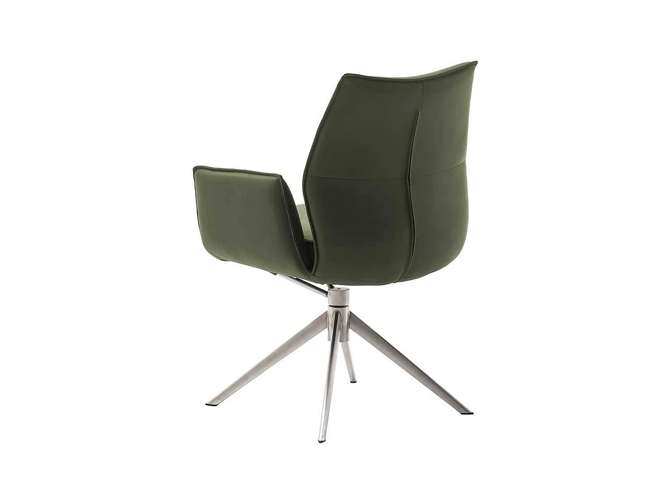 Esszimmerstuhl Armlehnstuhl aus Echtleder mit Gestell aus Metall (2er Set)