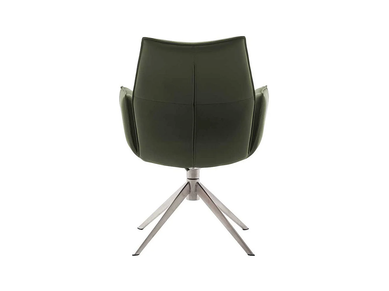 Esszimmerstuhl Armlehnstuhl aus Echtleder mit Gestell aus Metall (2er Set)