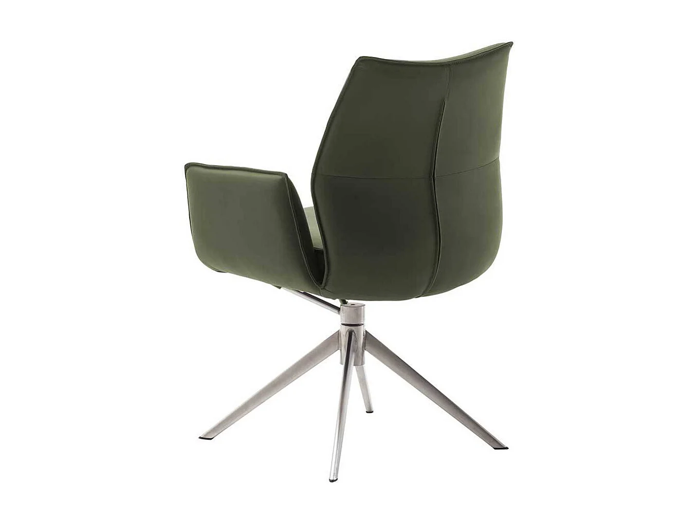 Esszimmerstuhl Armlehnstuhl aus Echtleder mit Gestell aus Metall (2er Set)