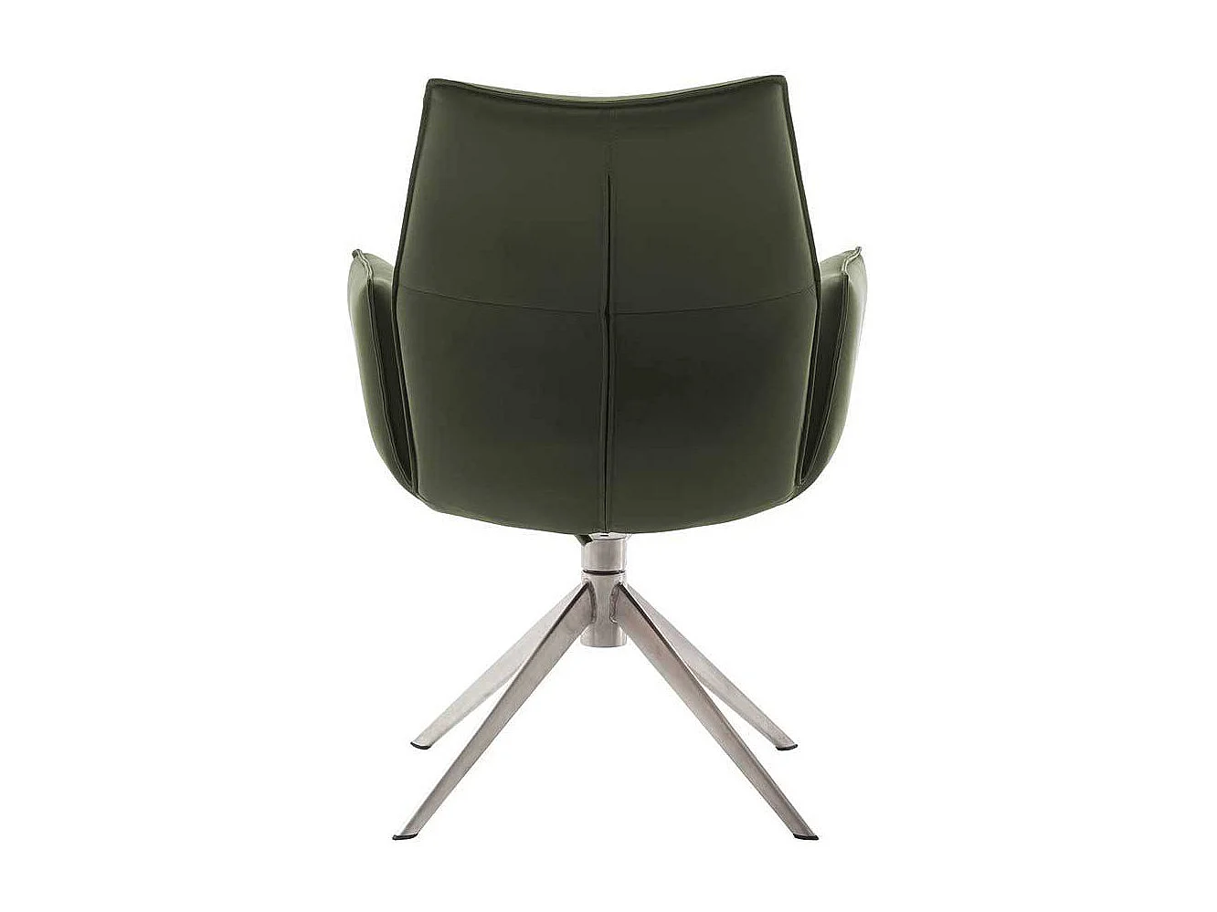 Esszimmerstuhl Armlehnstuhl aus Echtleder mit Gestell aus Metall (2er Set)