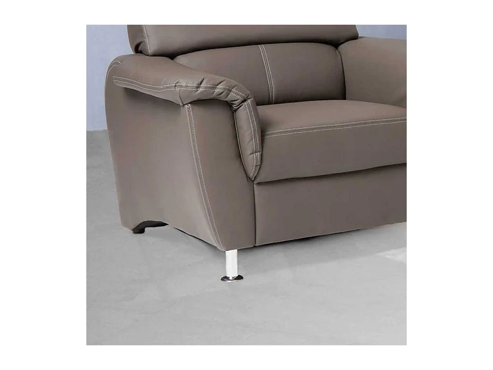 TV Sessel in Braun mit Kopfstütze