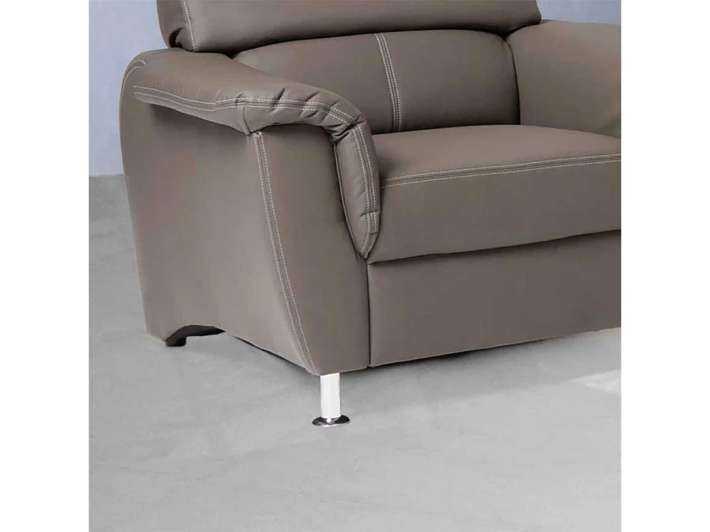 TV Sessel in Braun mit Kopfstütze