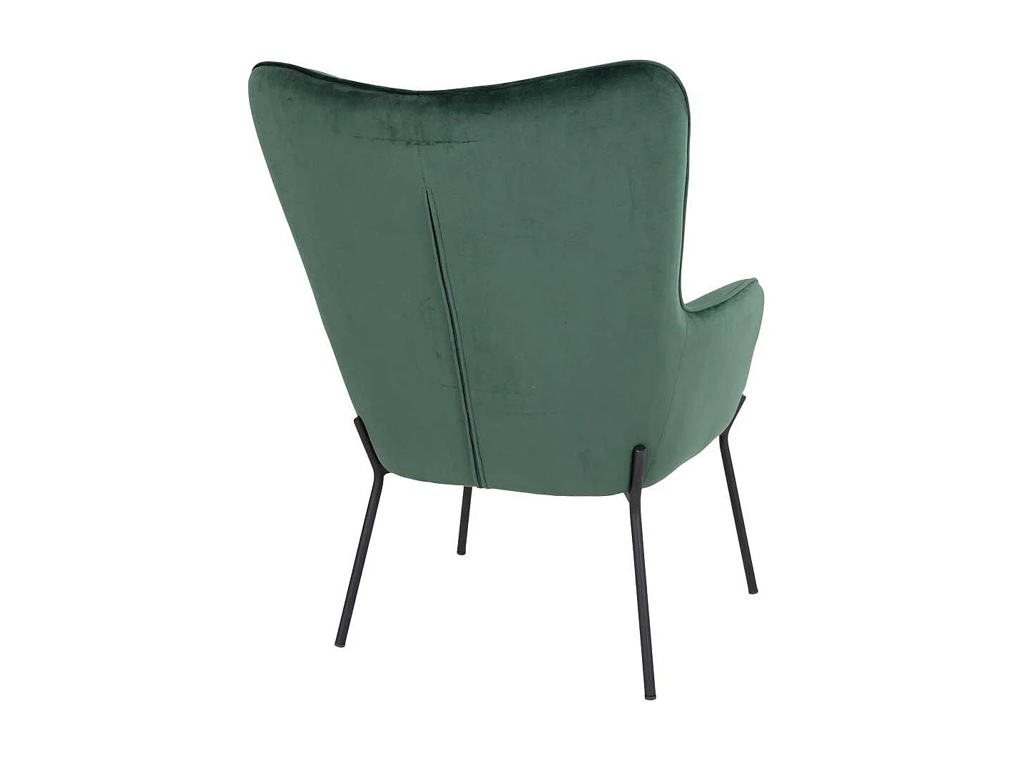 Armlehnsessel in Dunkelgrün Samt Skandi Design