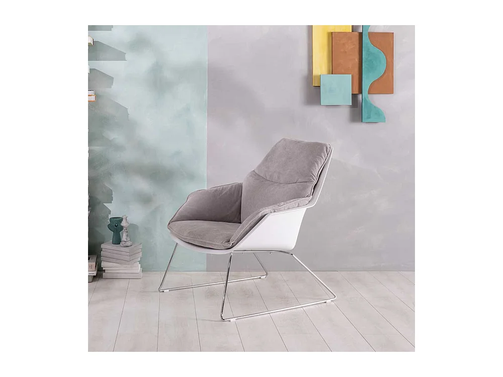 Sessel Polster herausnehmbar im Retrostil Bügelgestell (2er Set)