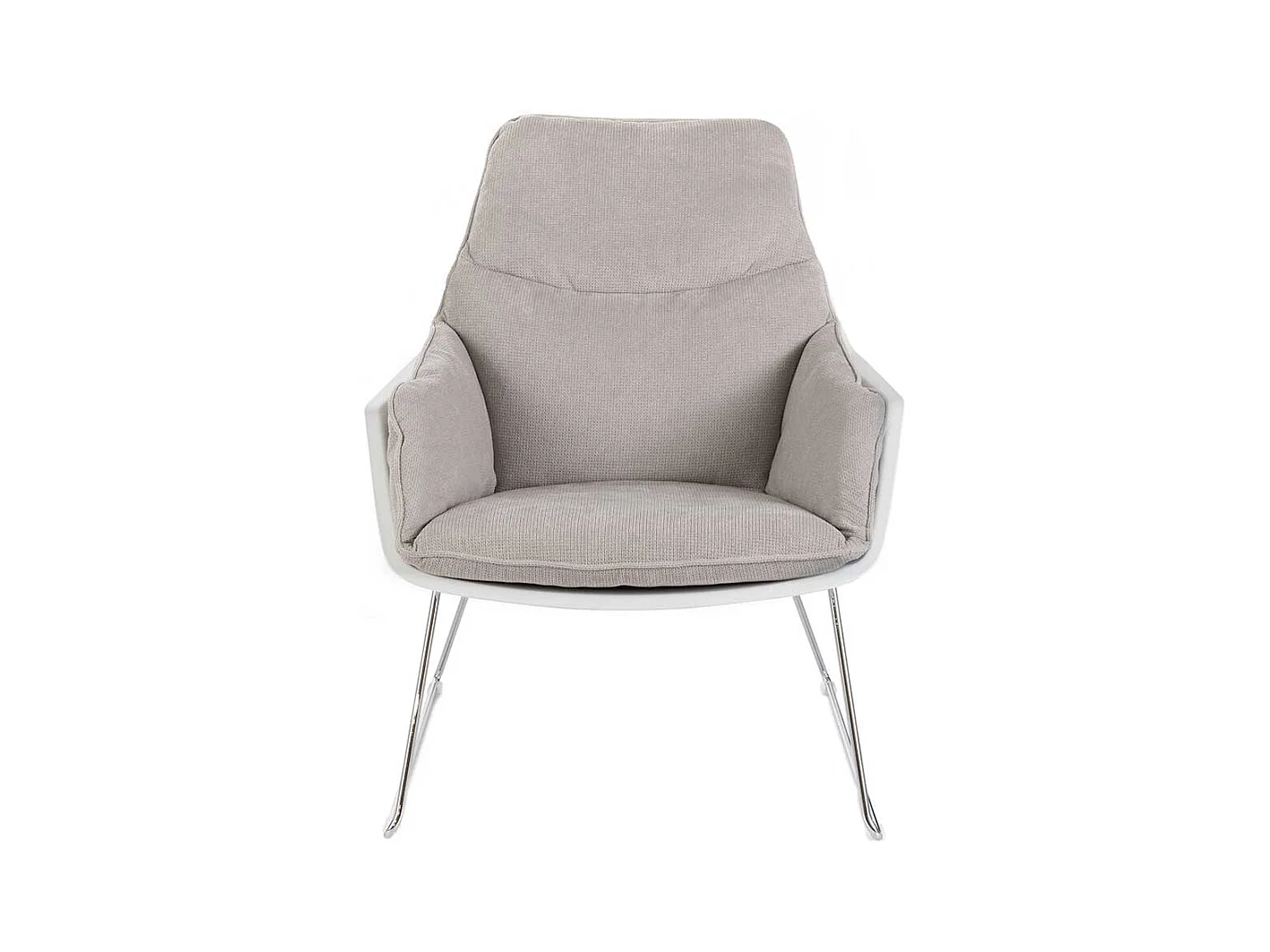 Sessel Polster herausnehmbar im Retrostil Bügelgestell (2er Set)