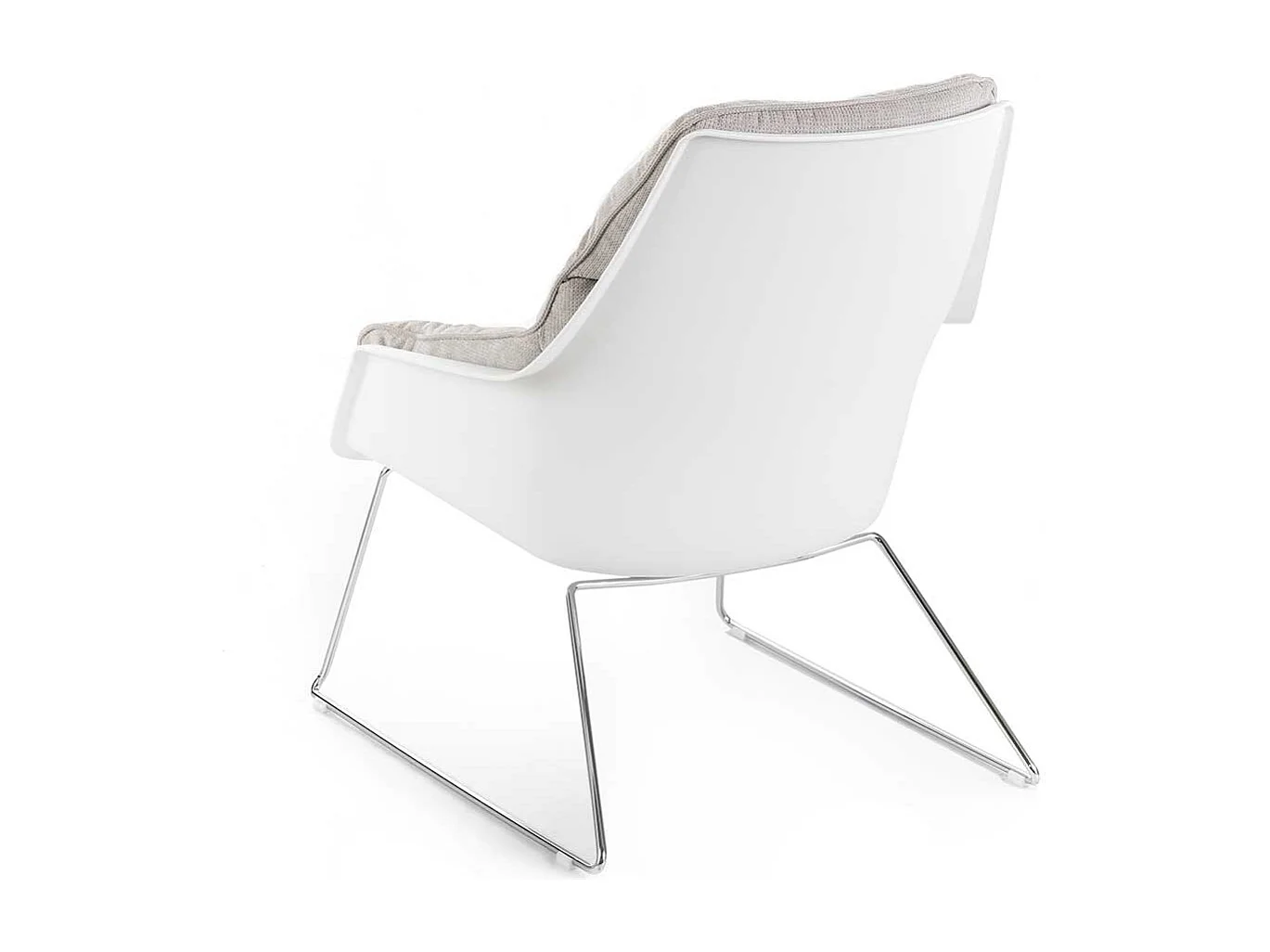 Sessel Polster herausnehmbar im Retrostil Bügelgestell (2er Set)