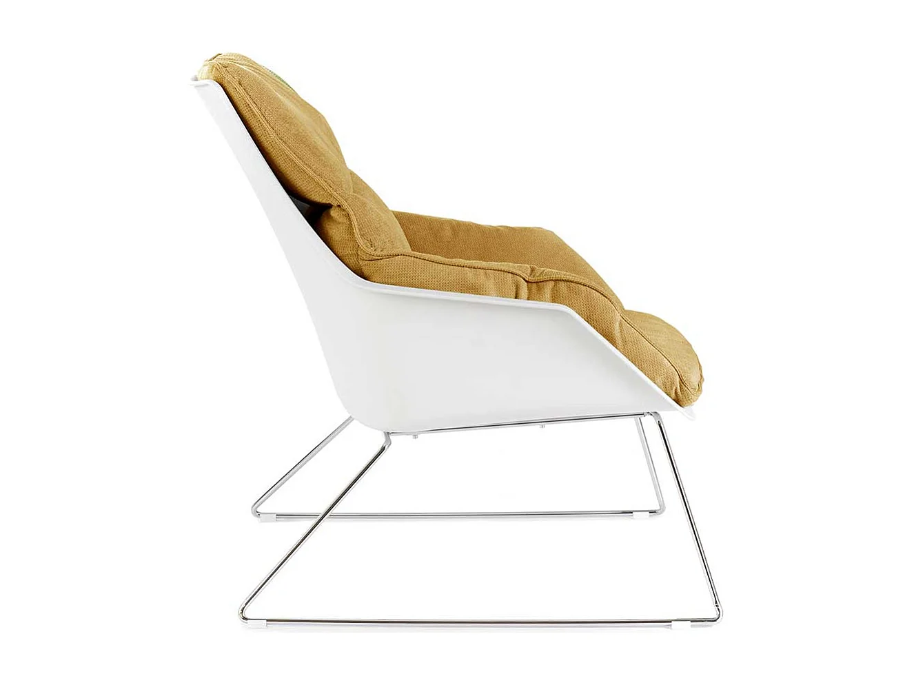 Zwei Retro Sessel mit Bügelgestell Metall (2er Set)