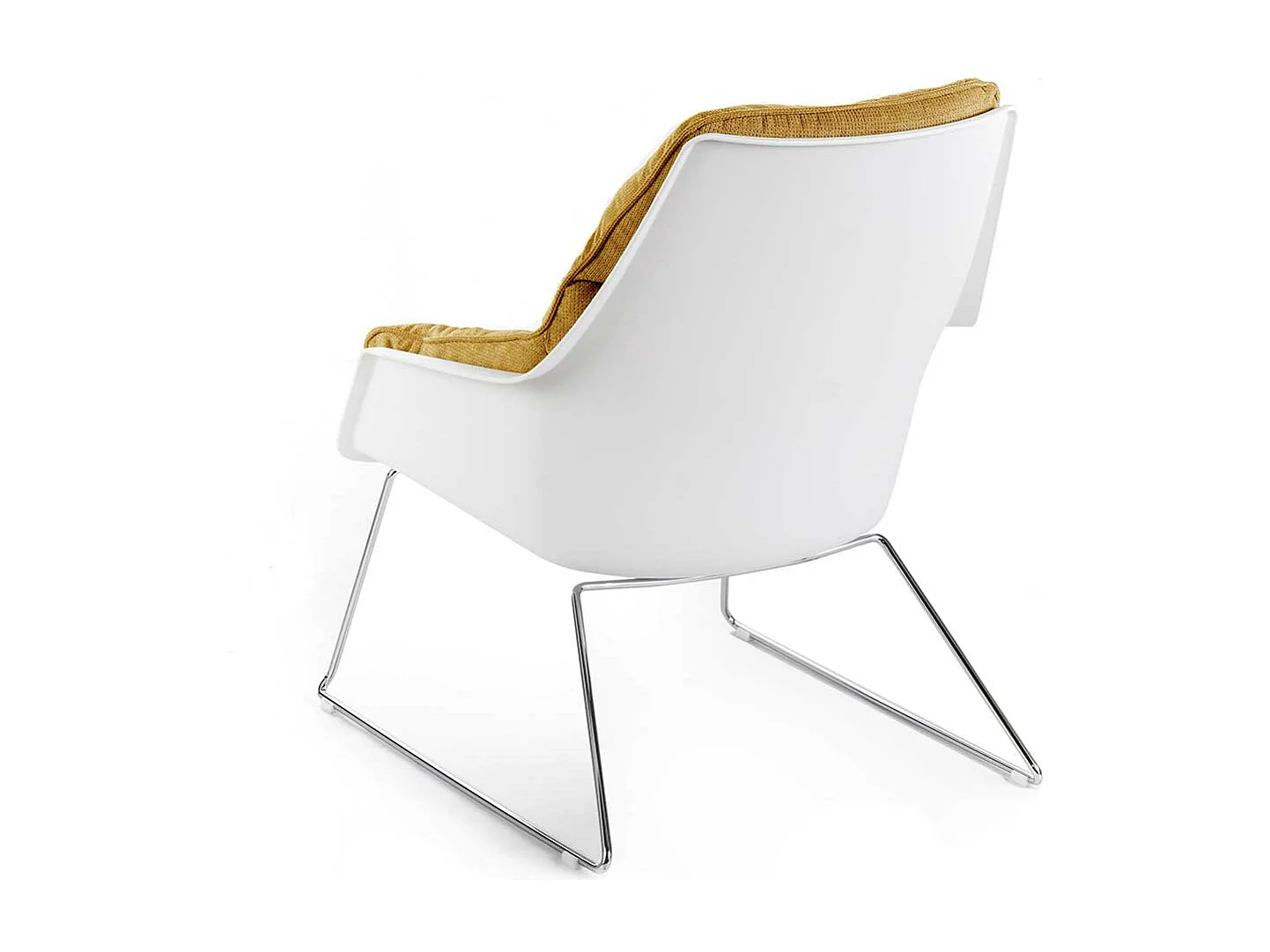 Zwei Retro Sessel mit Bügelgestell Metall (2er Set)