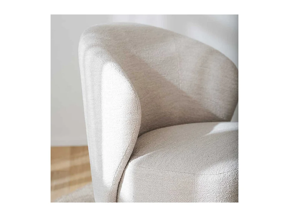 Sessel Polstersessel drehbar aus Boucle