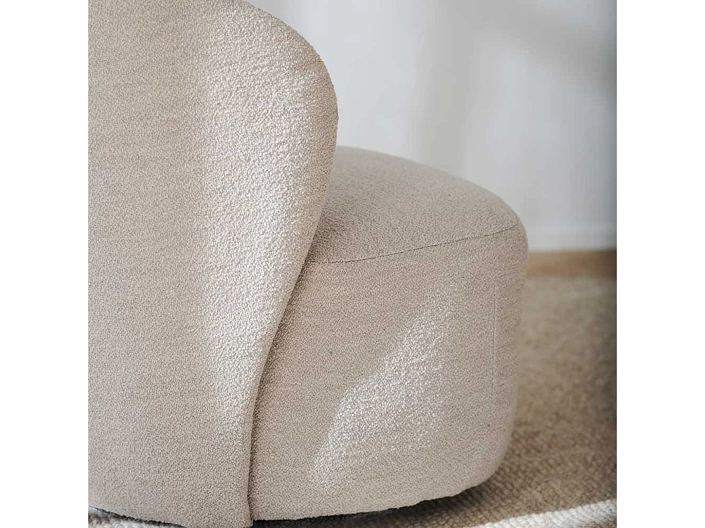 Sessel Polstersessel drehbar aus Boucle