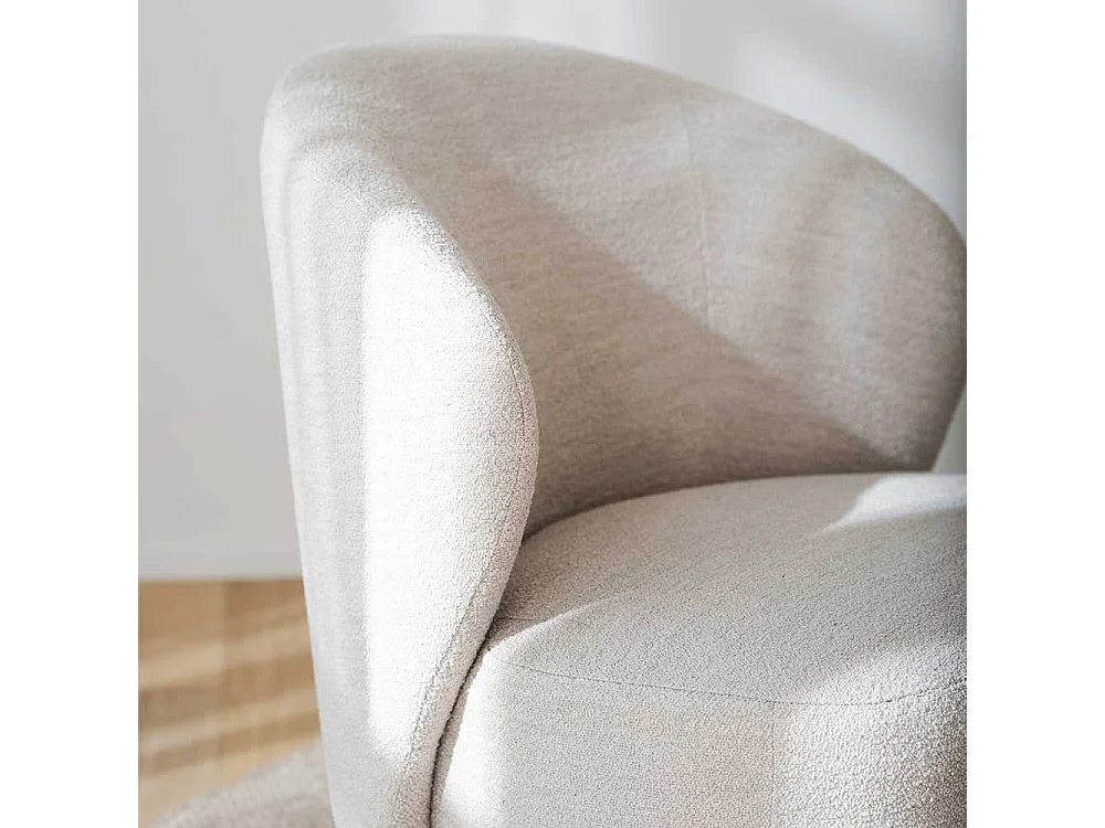 Sessel Polstersessel drehbar aus Boucle