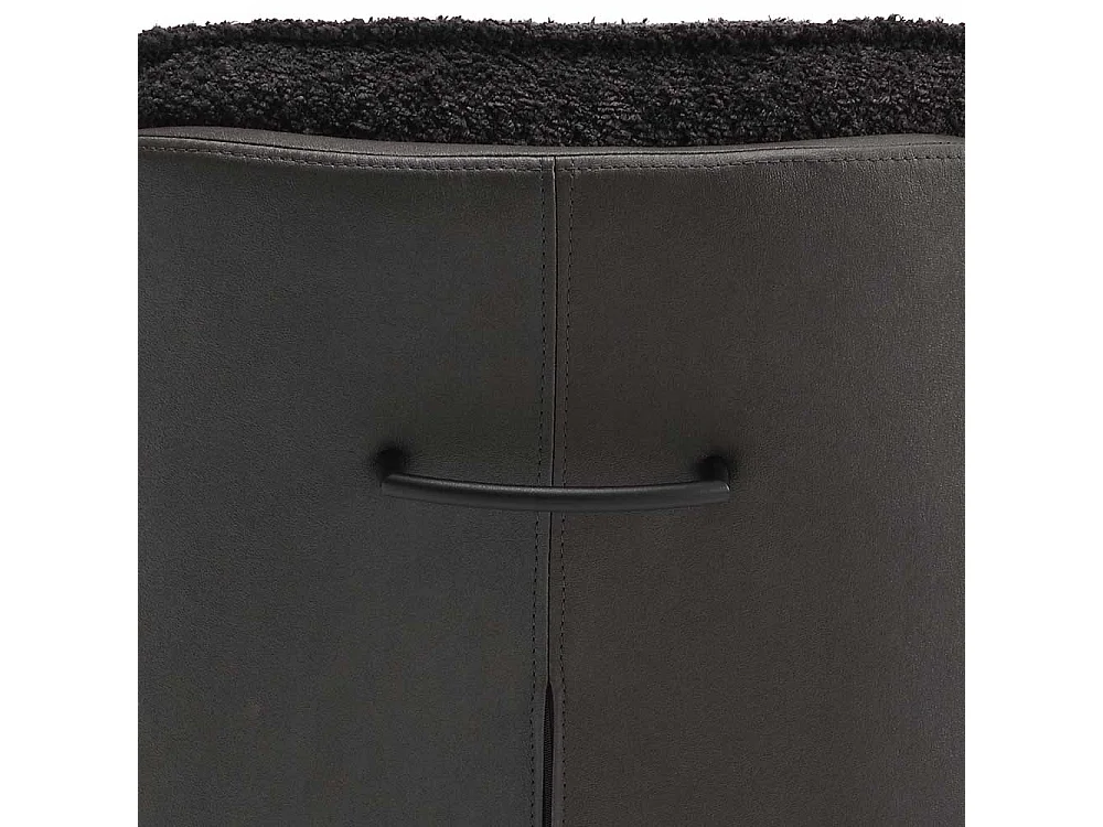 Armlehner Anthrazit mit hoher Rückenlehne Spidergestell (2er Set)