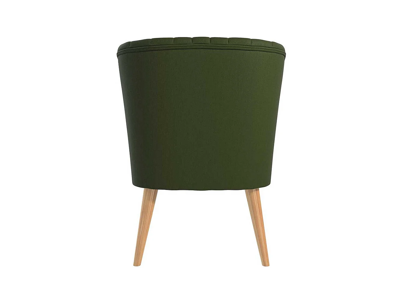 Kleiner Wohnzimmersessel im Retrostil Grün Stoff