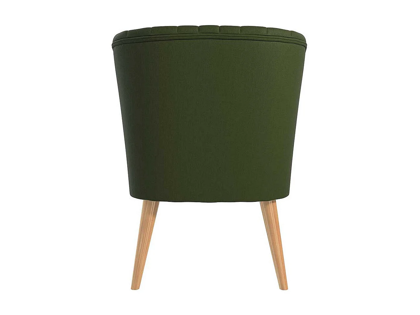 Kleiner Wohnzimmersessel im Retrostil Grün Stoff