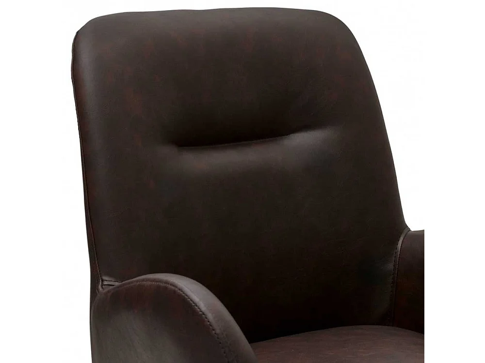 Speisezimmersessel Armstuhl mit Gestell aus Metall in Dunkelbraun (2er Set)