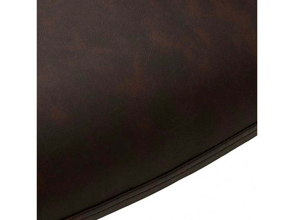 Speisezimmersessel Armstuhl mit Gestell aus Metall in Dunkelbraun (2er Set)