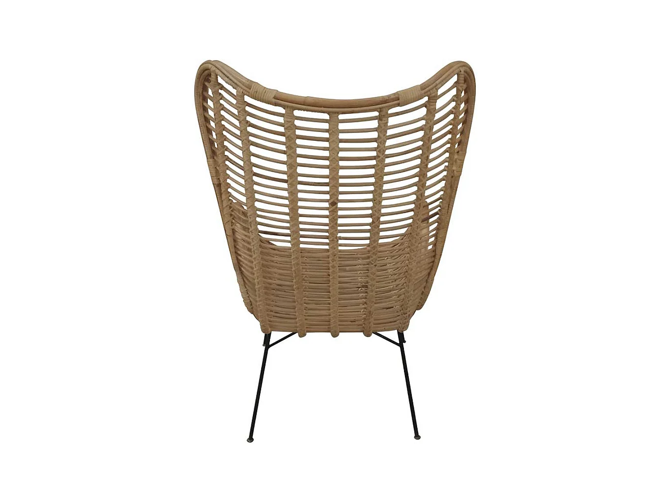 Rattan Sessel in Naturfarben Armlehnen