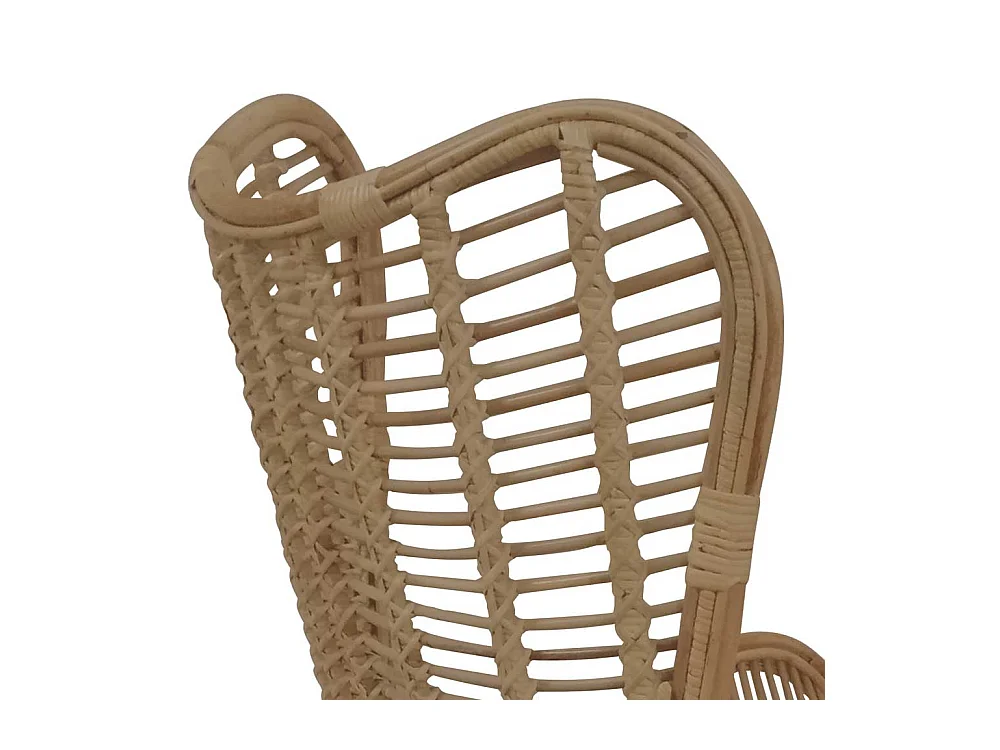 Rattan Sessel in Naturfarben Armlehnen