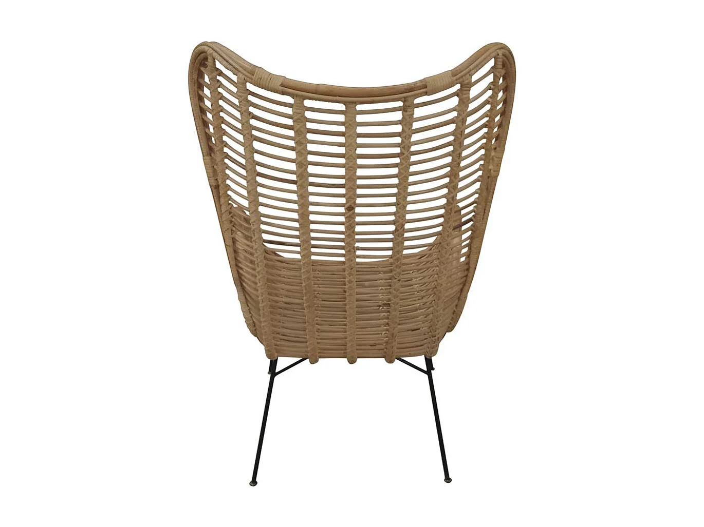 Rattan Sessel in Naturfarben Armlehnen