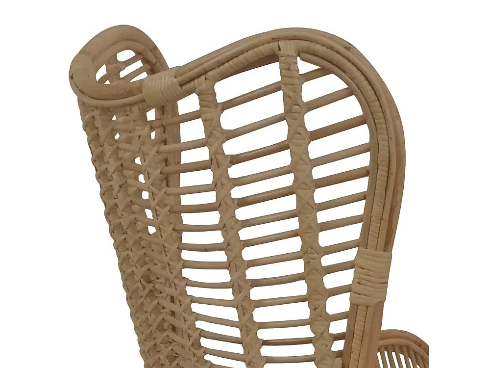 Rattan Sessel in Naturfarben Armlehnen