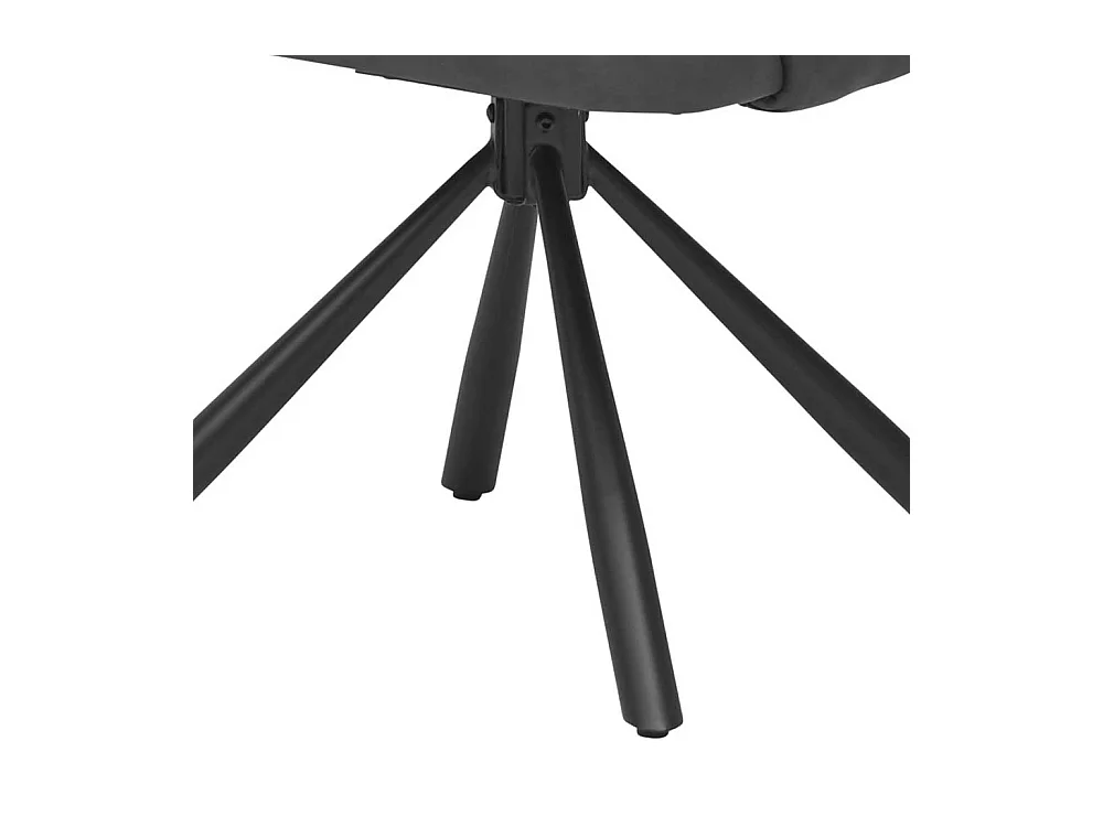 Polsterstuhl Set Esszimmer aus Kunstleder und Metall Armlehnen (2er Set)