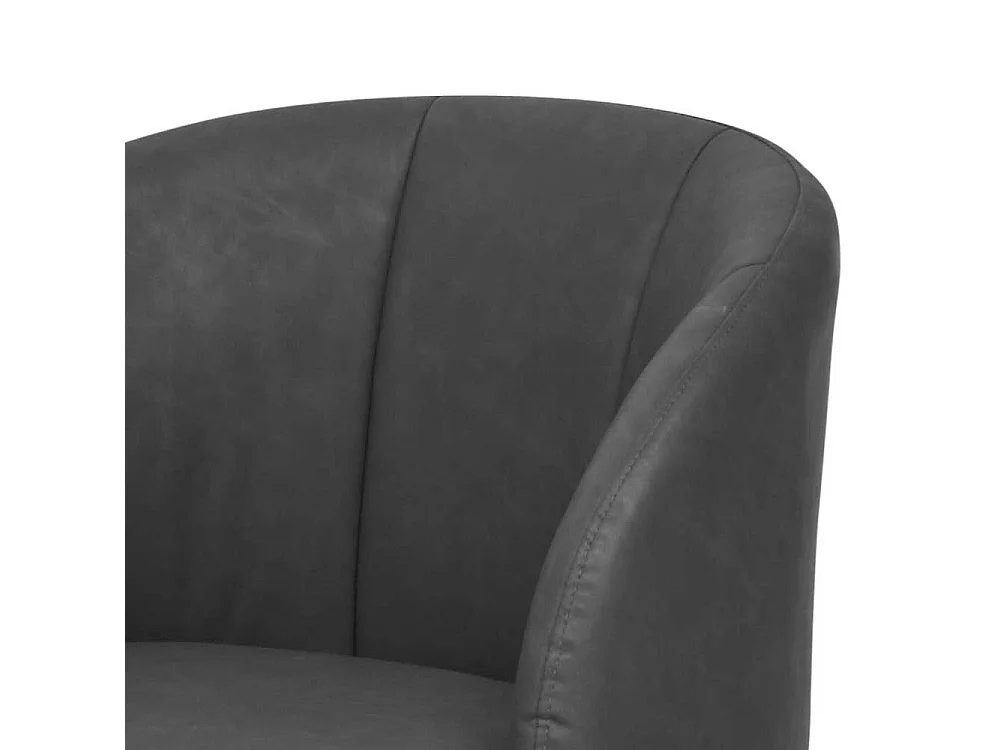 Polsterstuhl Set Esszimmer aus Kunstleder und Metall Armlehnen (2er Set)