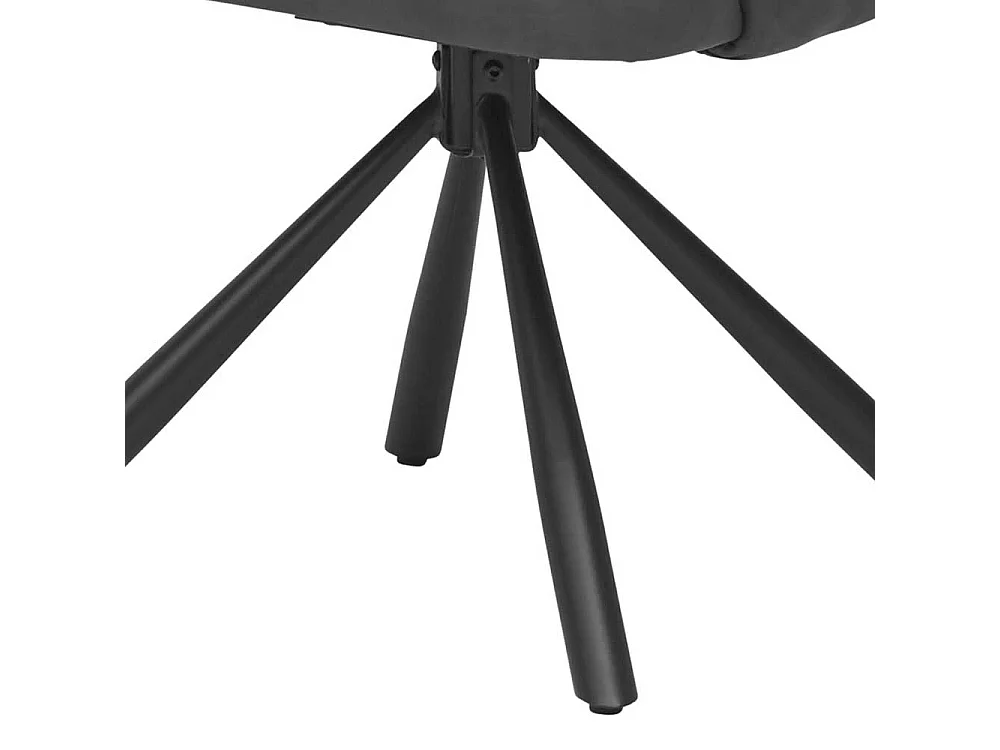 Polsterstuhl Set Esszimmer aus Kunstleder und Metall Armlehnen (2er Set)