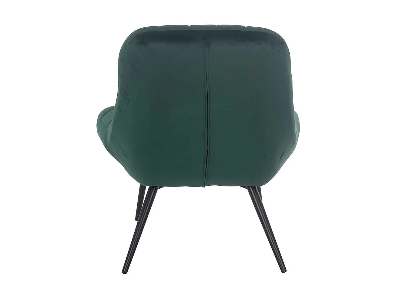 Samt Sessel in Dunkelgrün Retro Style