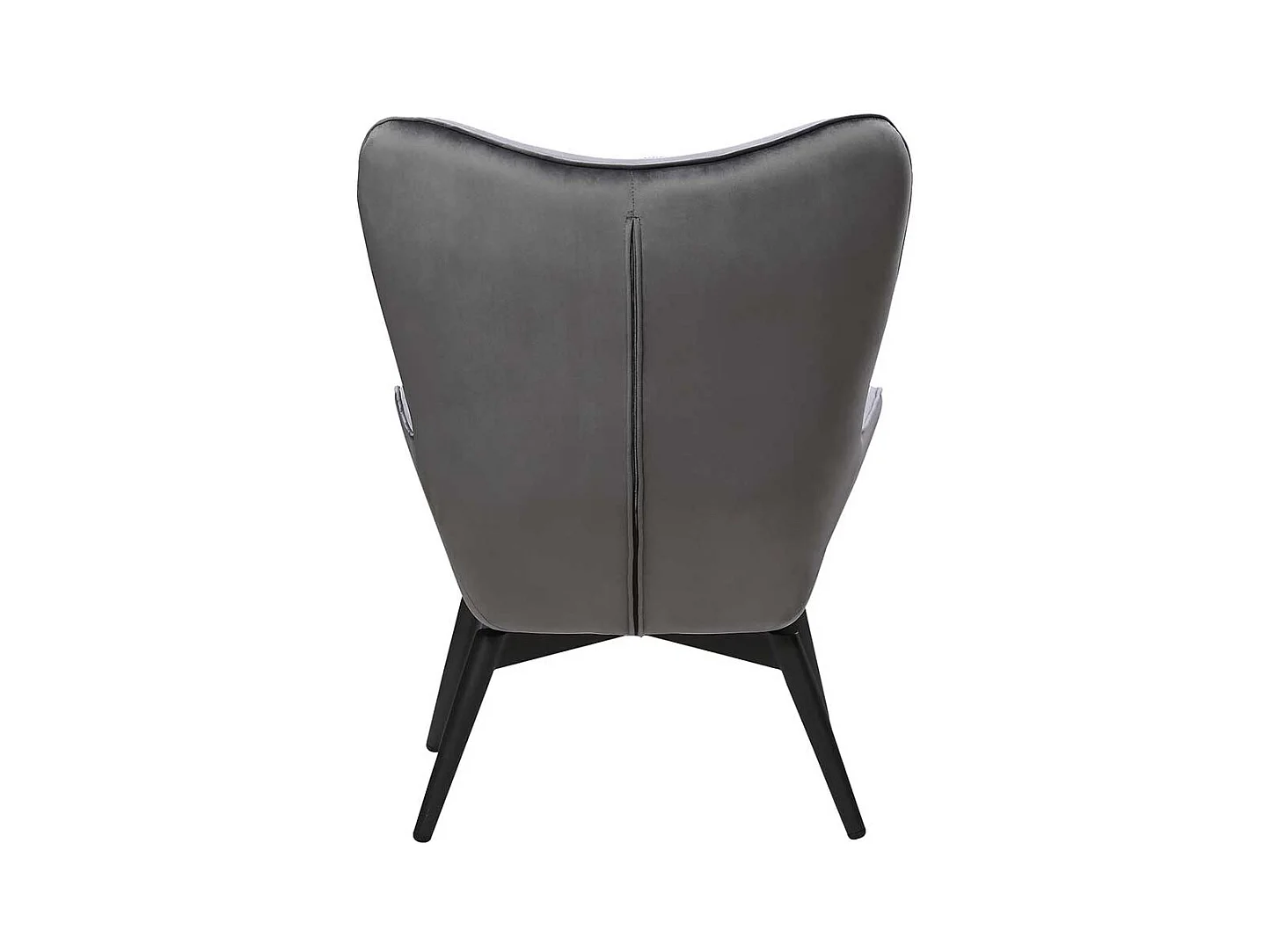 Kaminsessel in Grau Samt Skandi Design