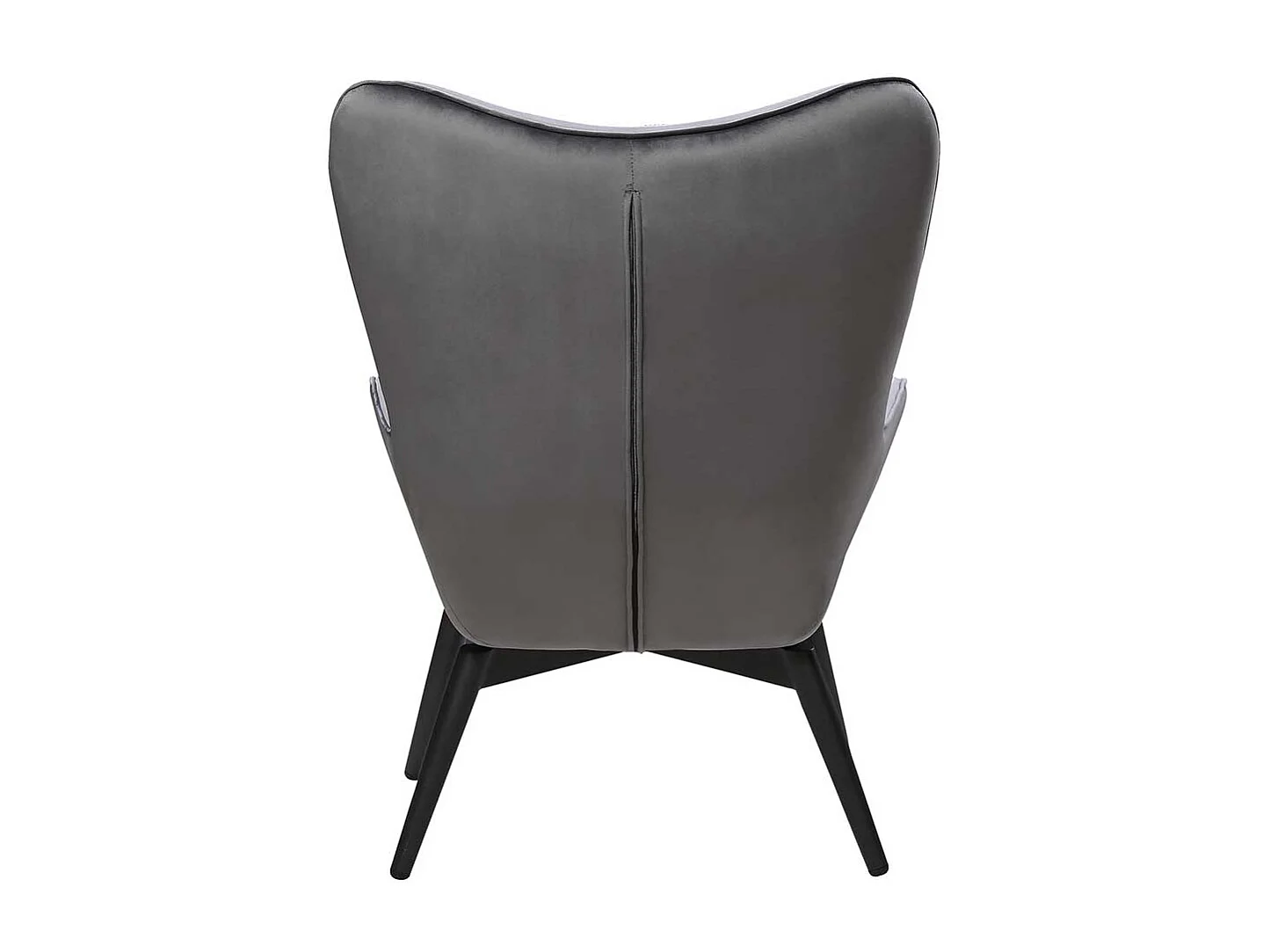 Kaminsessel in Grau Samt Skandi Design