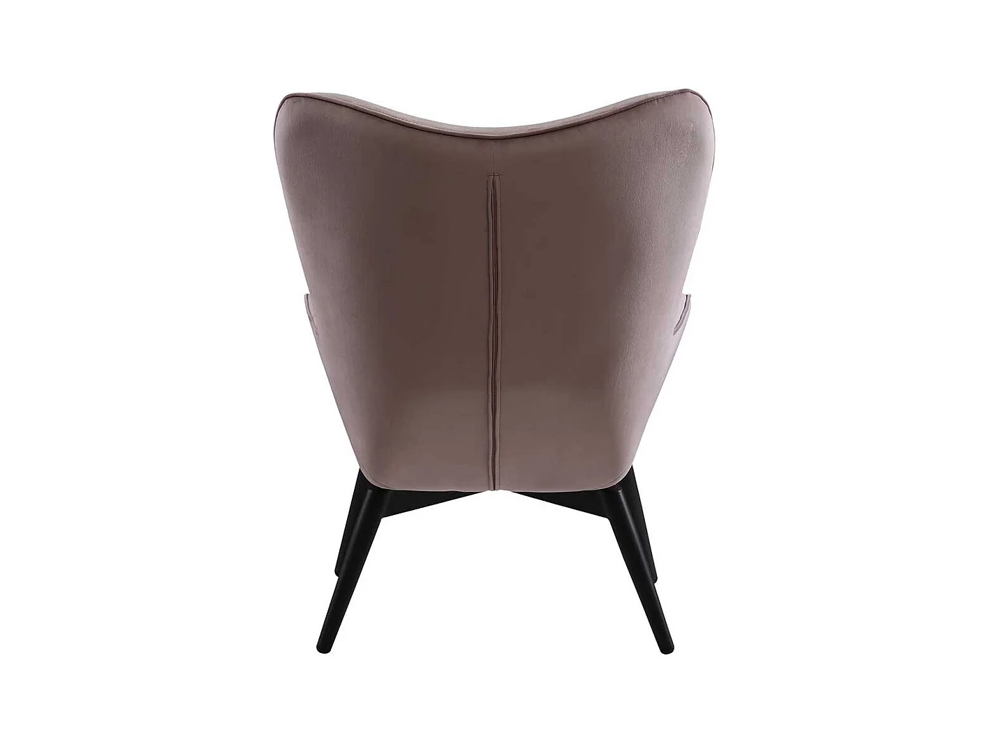 Armlehnsessel in Altrosa Samt Skandi Design