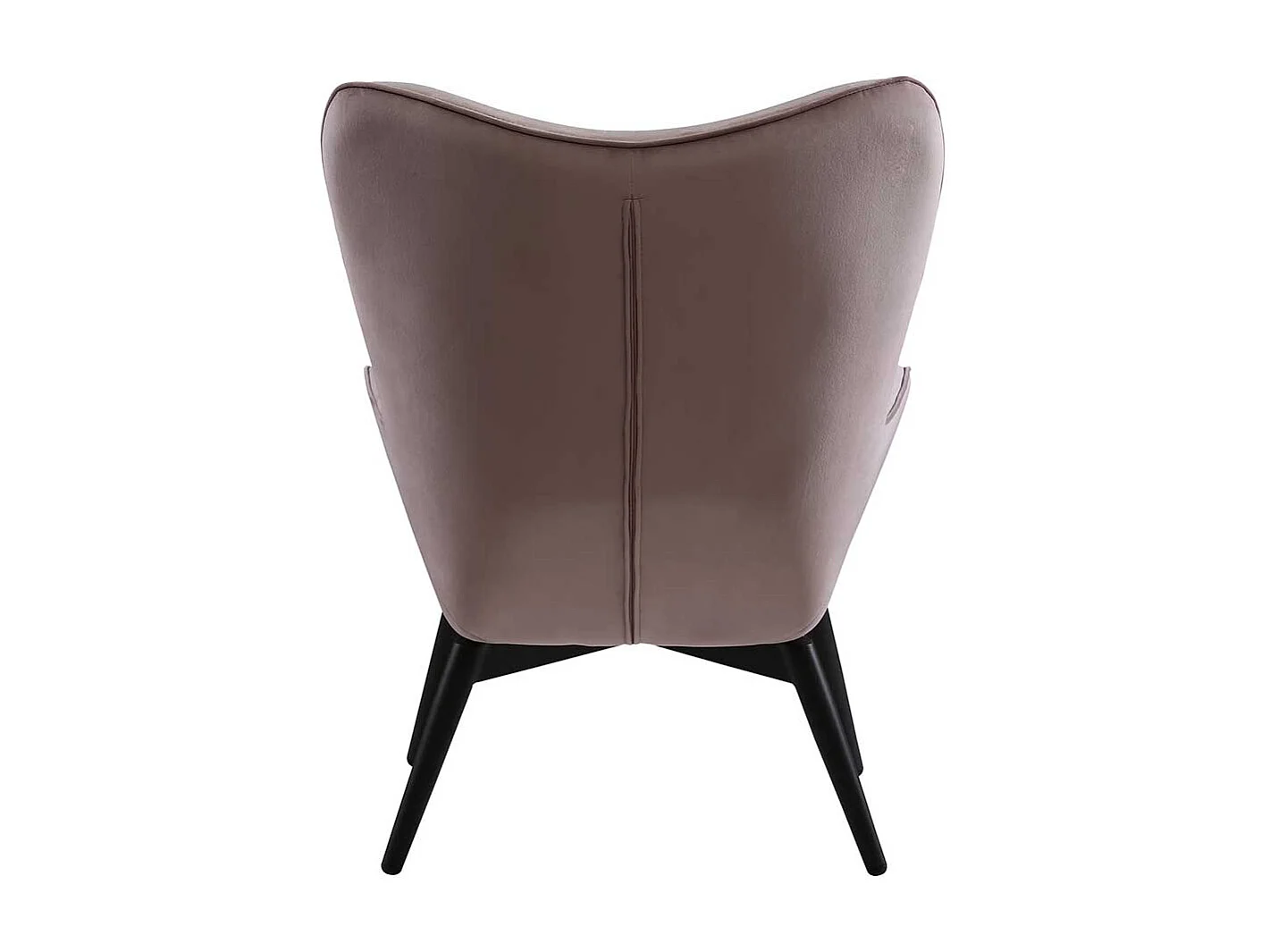 Armlehnsessel in Altrosa Samt Skandi Design