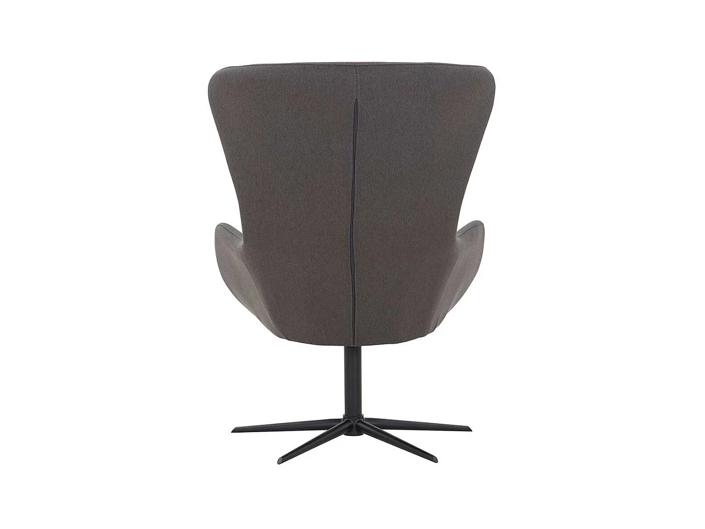 Lounge Ohrensessel in Dunkelgrau und Schwarz drehbar