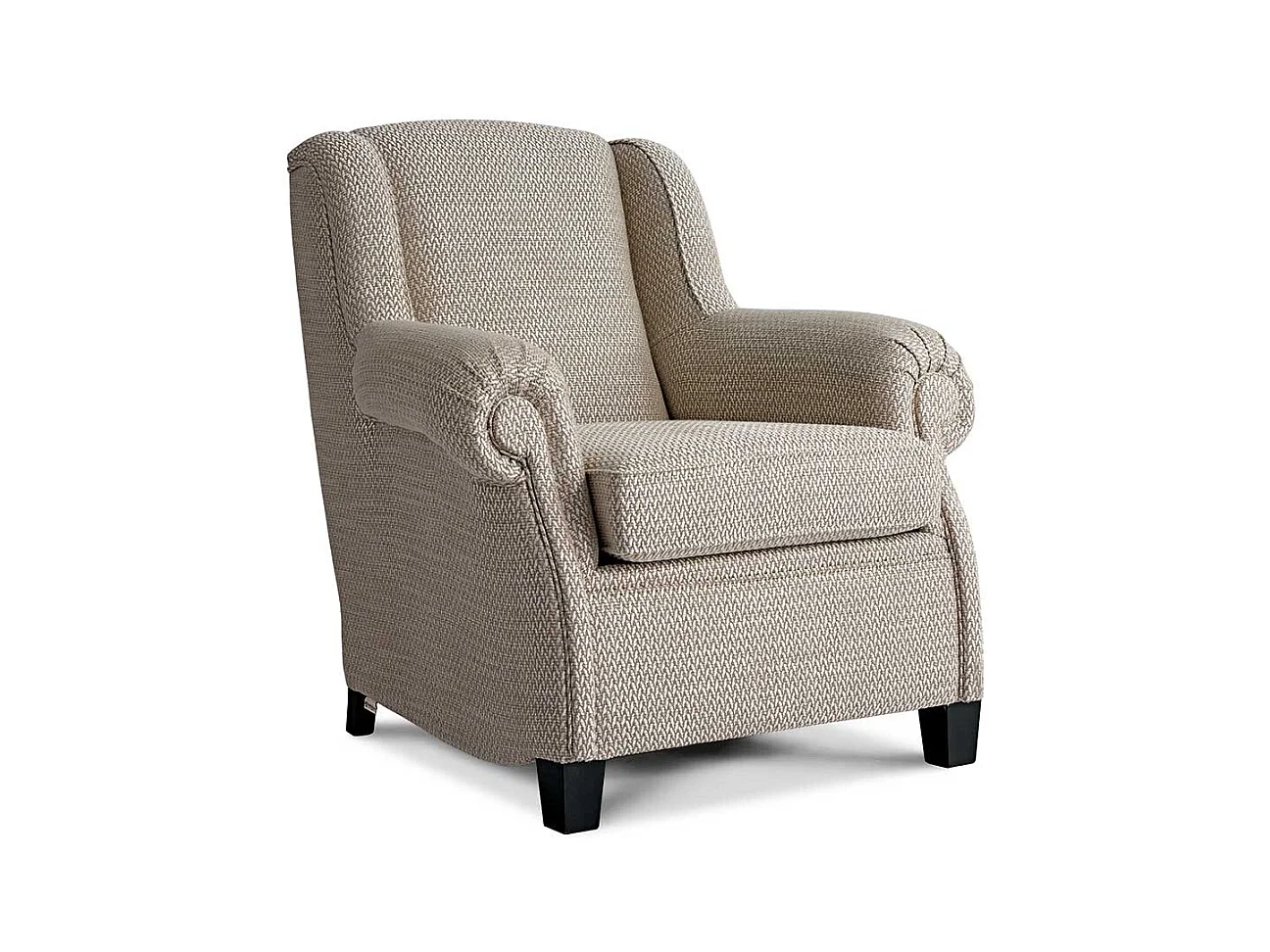 Wohnzimmersessel Beige im klassischen Stil 50 cm Sitzhöhe