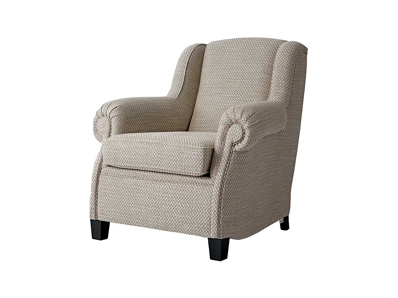 Wohnzimmersessel Beige im klassischen Stil 50 cm Sitzhöhe